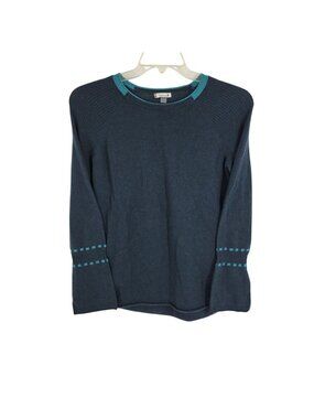 Smartwool Merino Wool Bell Sleeve Sweater Small Green Outdoor Layering